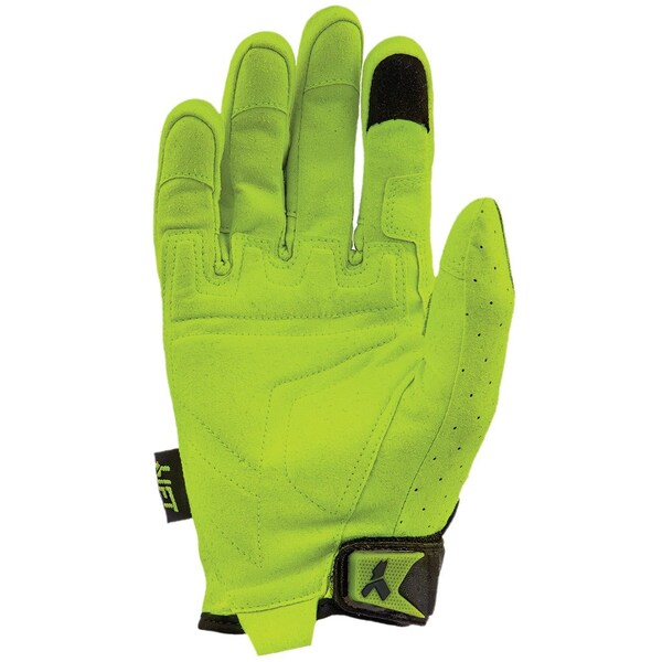 GRUNT Glove HiViz Synthetic Leather With TPR Guards